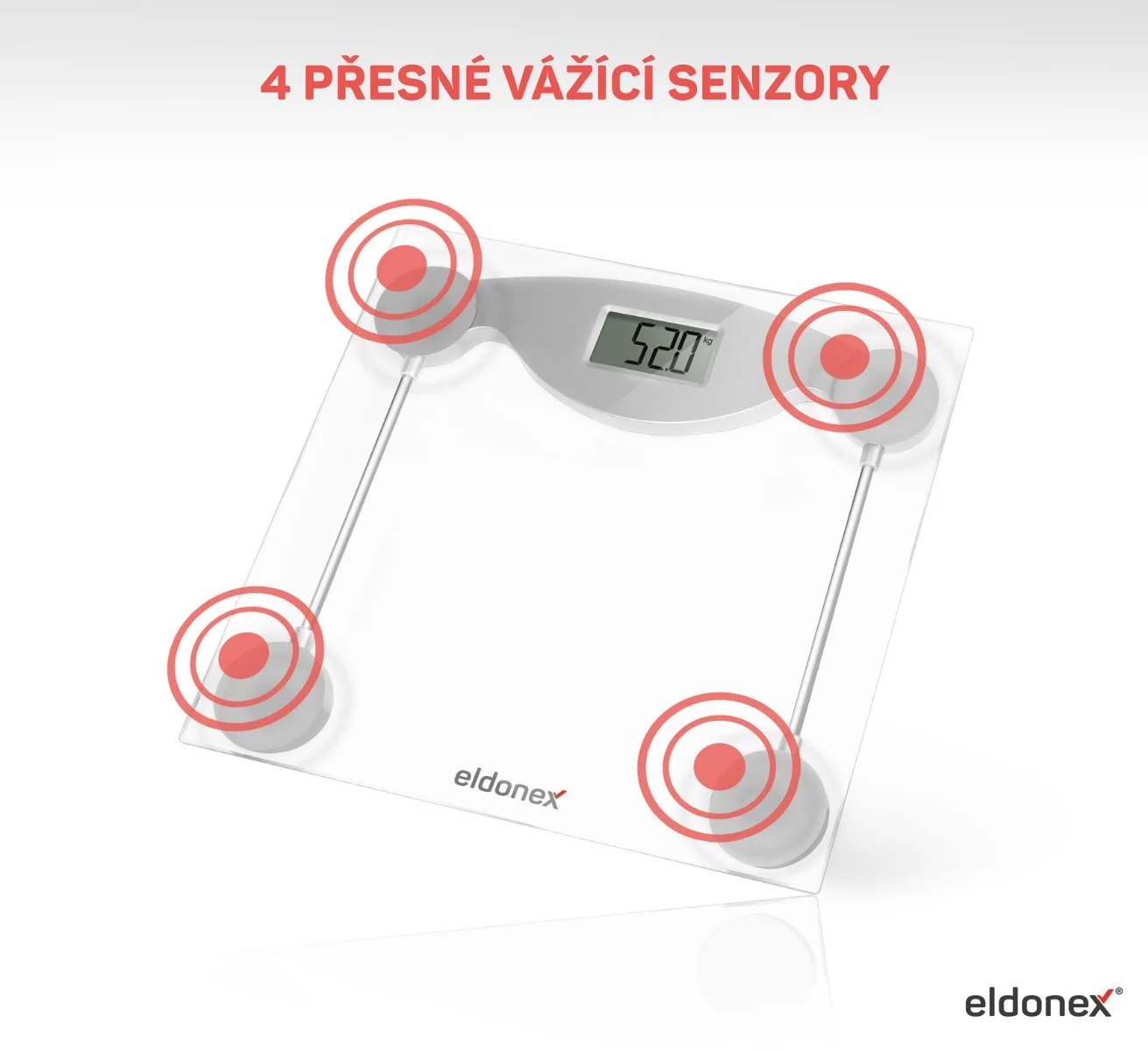 Eldonex BodyFit digitální osobní váha stříbrná