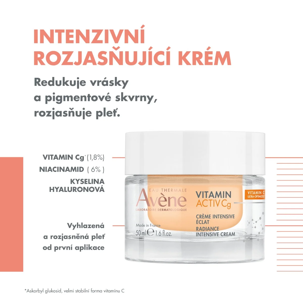 Avène Vitamin Activ Cg Intenzivní rozjasňující krém 50 ml
