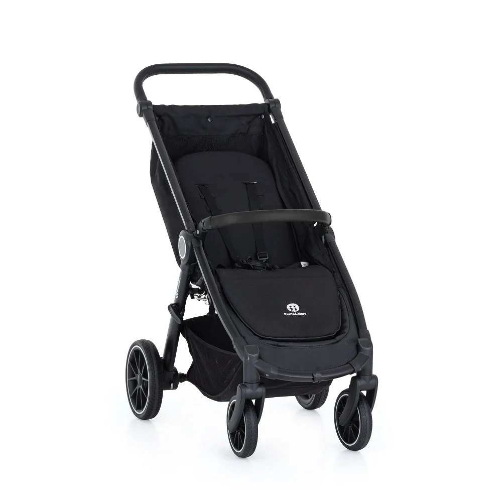 Petite&Mars Kočárek Street+ RWS Black Limited 100 Stylish Beauty