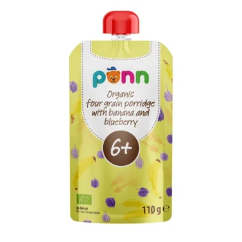 SALVEST Põnn BIO Banán s borůvkou a obilnými vločkami 110 g