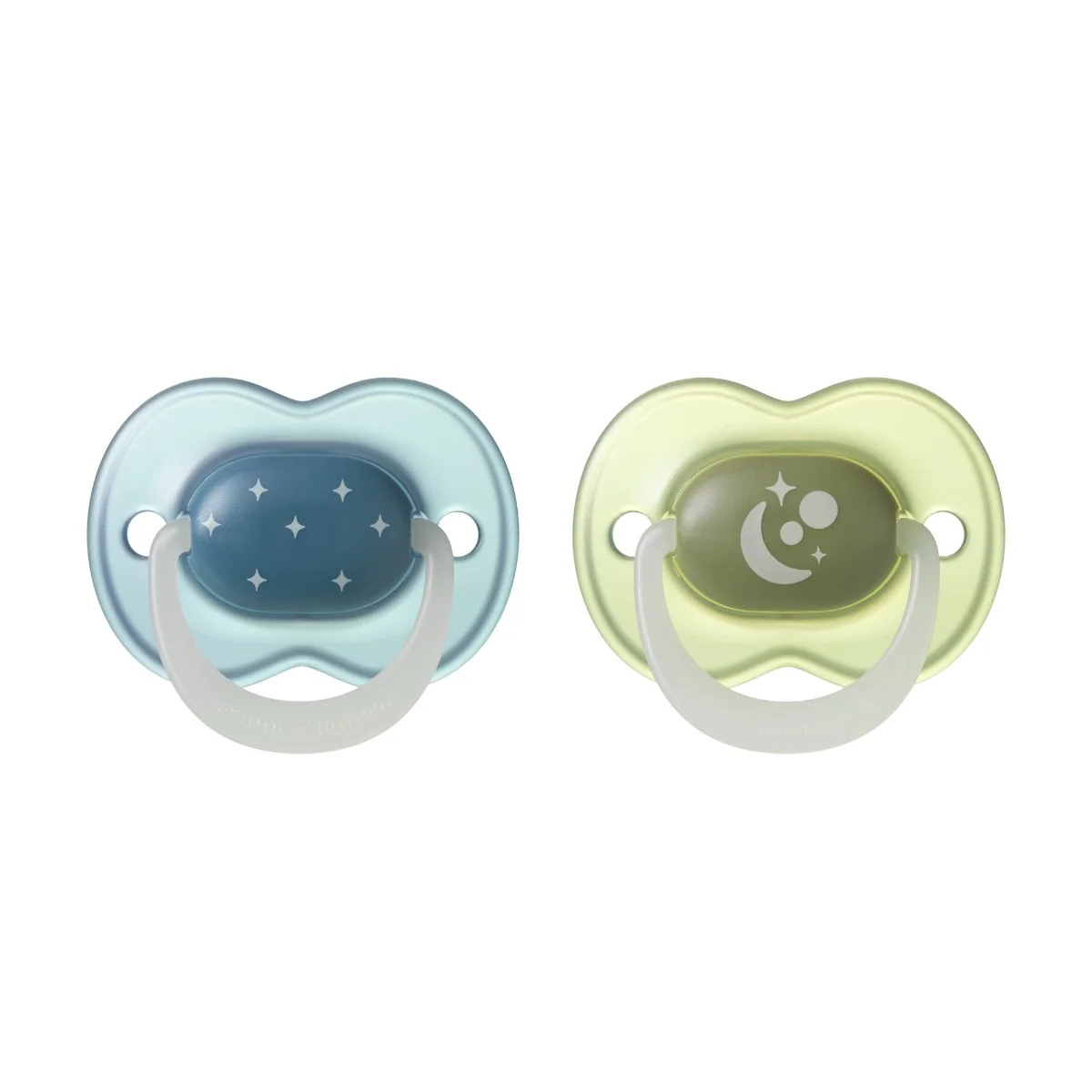 Tommee Tippee Night silikonový dudlík 6-18m, Boy 2 ks modrá
