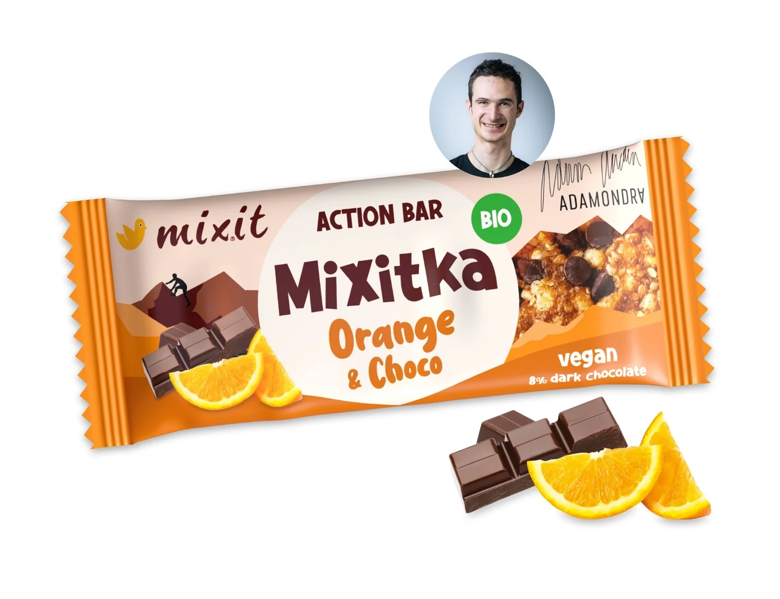 Mixit Action BIO Mixitka Adama Ondry Pomeranč a čokoláda 34 g