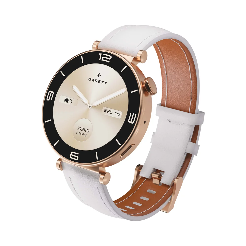 Garett Smartwatch chytré hodinky Rose Gold Solid Steel