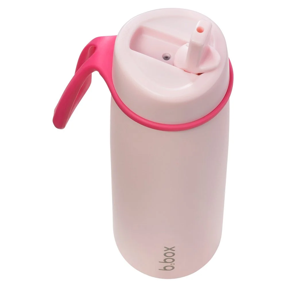 B.BOX Nerezová termolahev s brčkem 690 ml - pink paradise