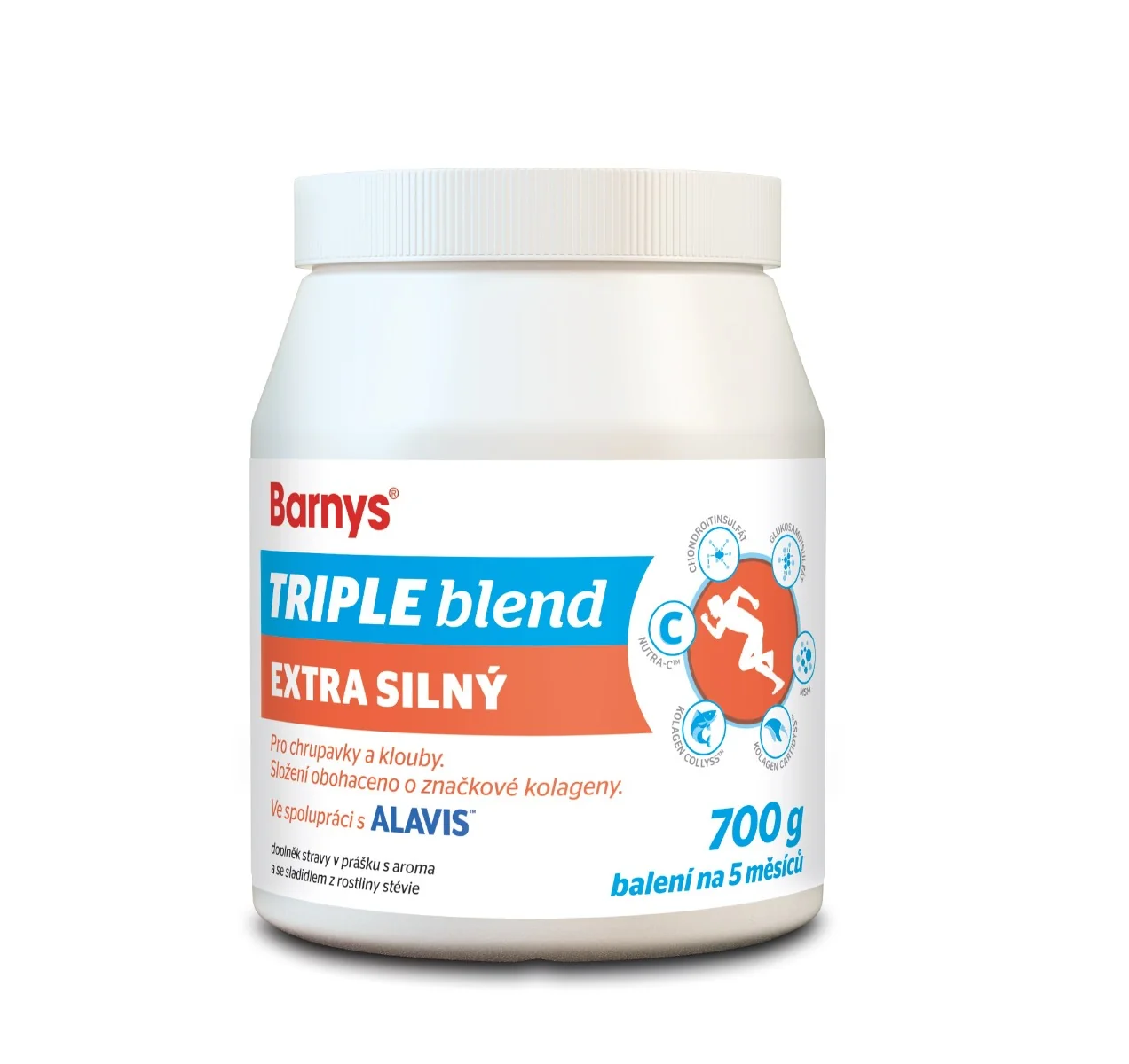 Barny´s TRIPLE BLEND Extra silný ochucený 700 g