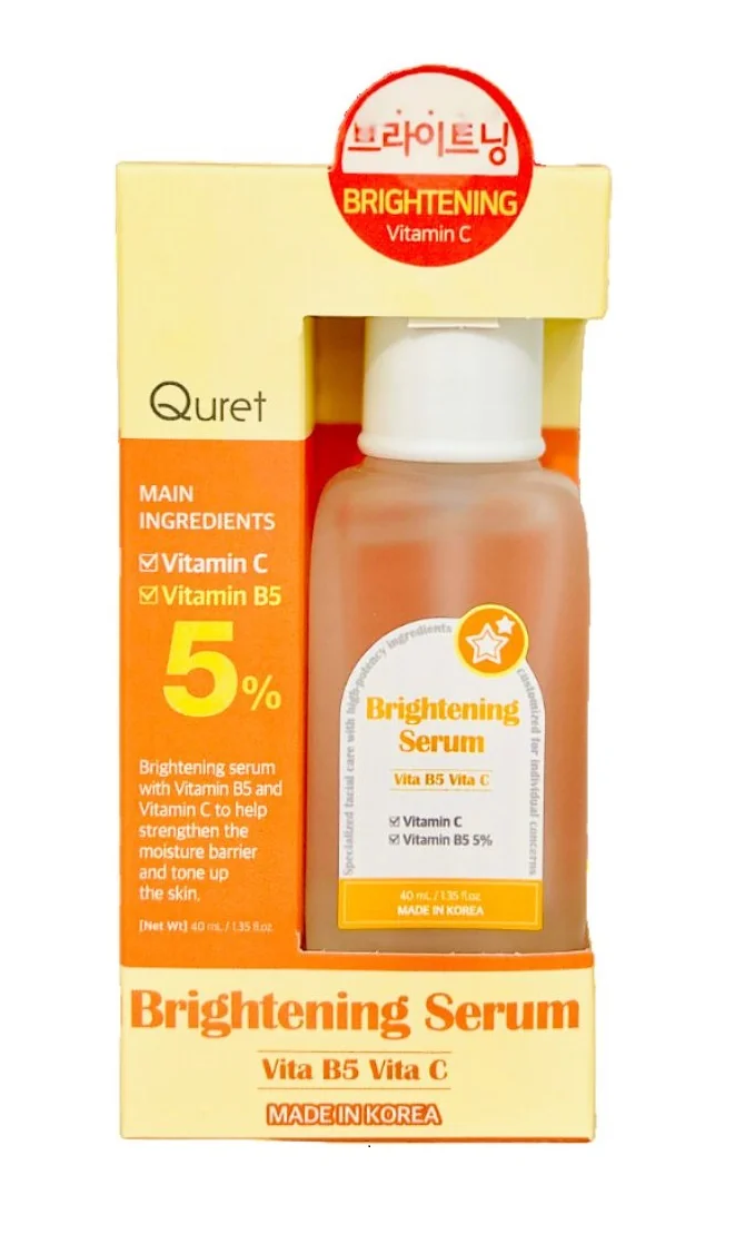 Quret Rozjasňující sérum 5% Vitamín B5 & Vitamín C 40 ml