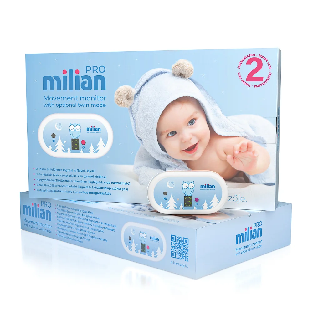 Milian Pro 2 monitor dechu se 2 sensorovými podložkami