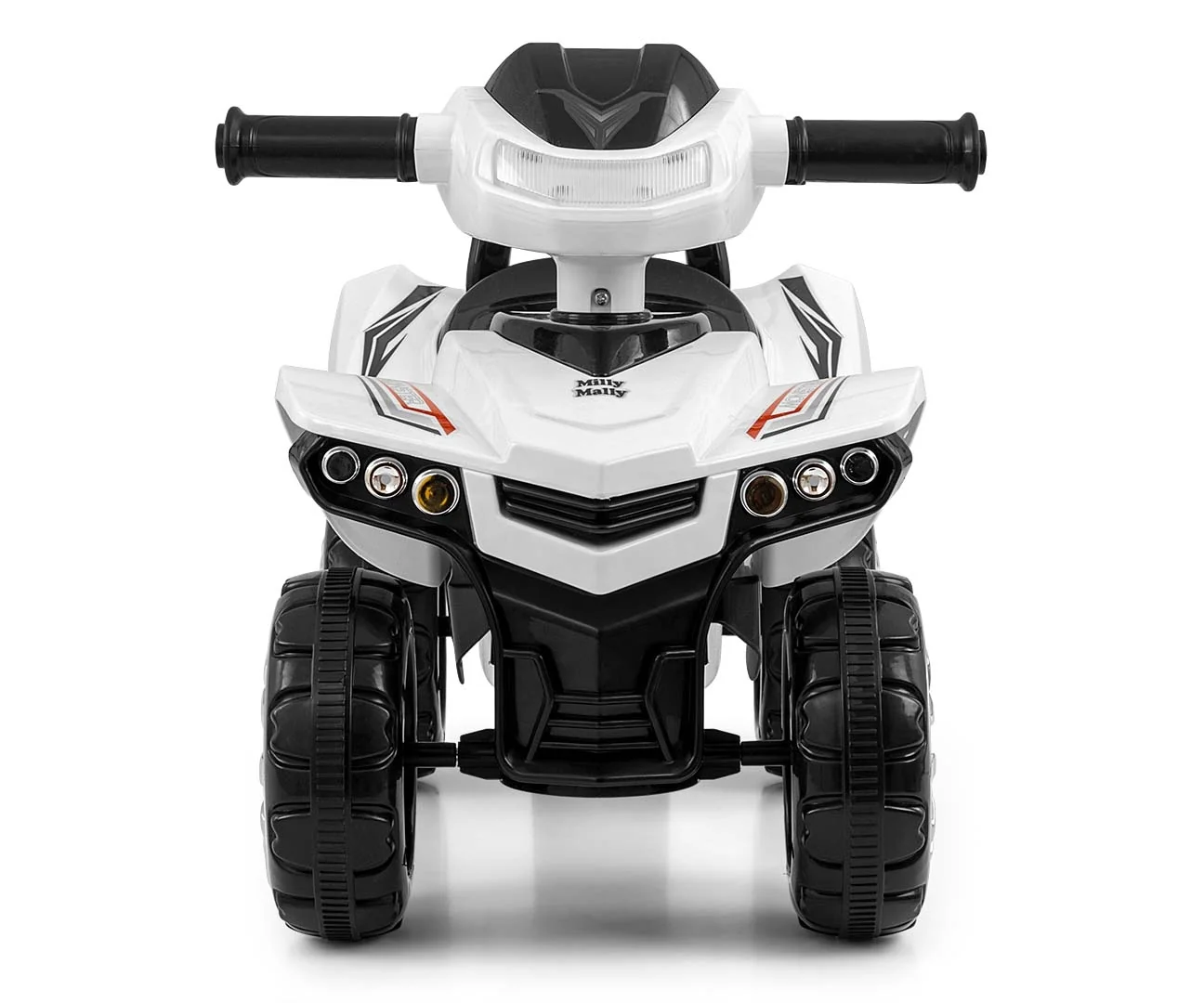 Milly Mally Dětské odrážedlo čtyřkolka Quad Monster Milly Mally, zvuky, světlo - bílé
