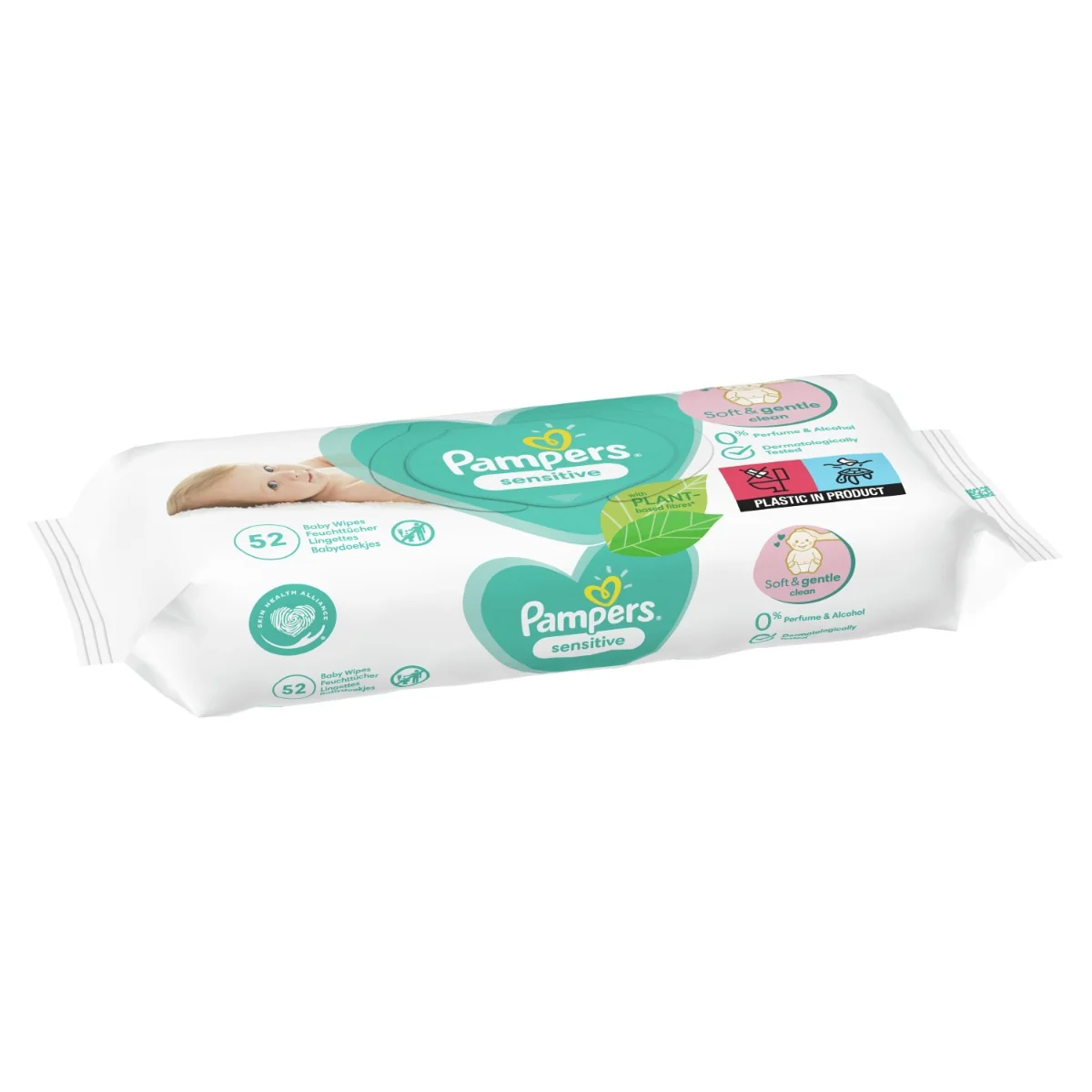 Pampers Sensitive vlhčené ubrousky box 12x52 ks