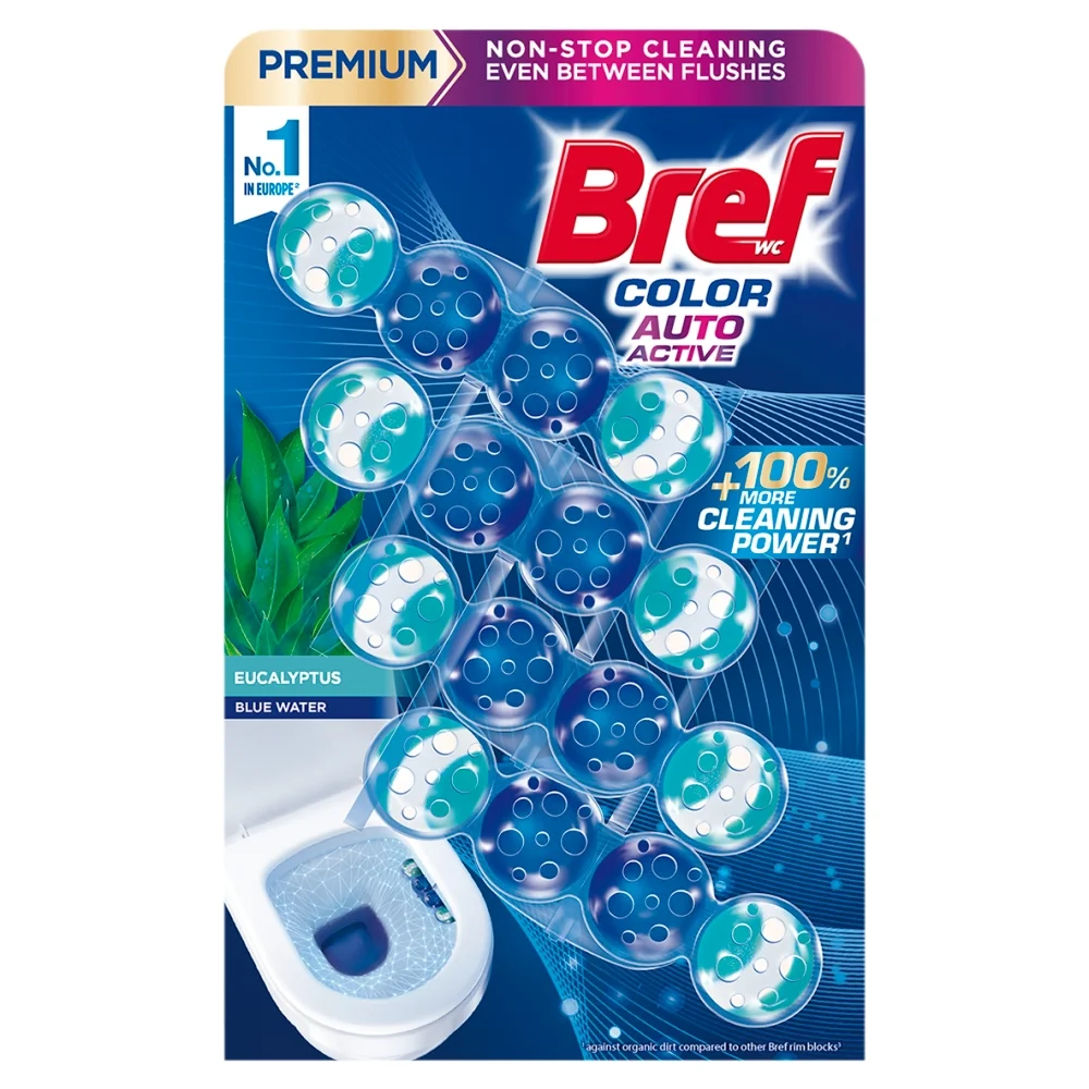 Bref Color Auto Active eucalyptus WC blok 4x50 g