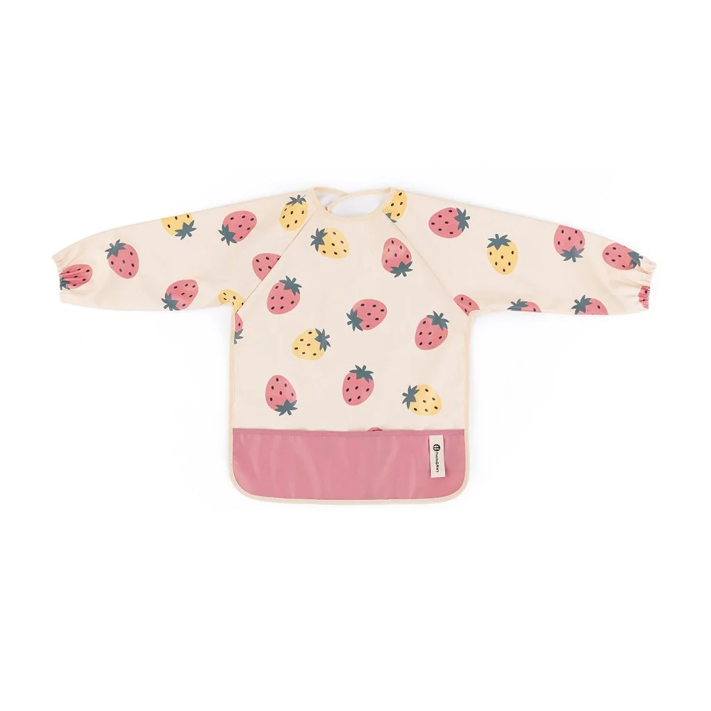 Petite&Mars Bryndák s dlouhým rukávem Ben Beige Strawberies