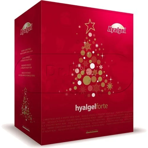 Hyalgel FORTE pomeranč+ jablko vánoční balení 2x500ml