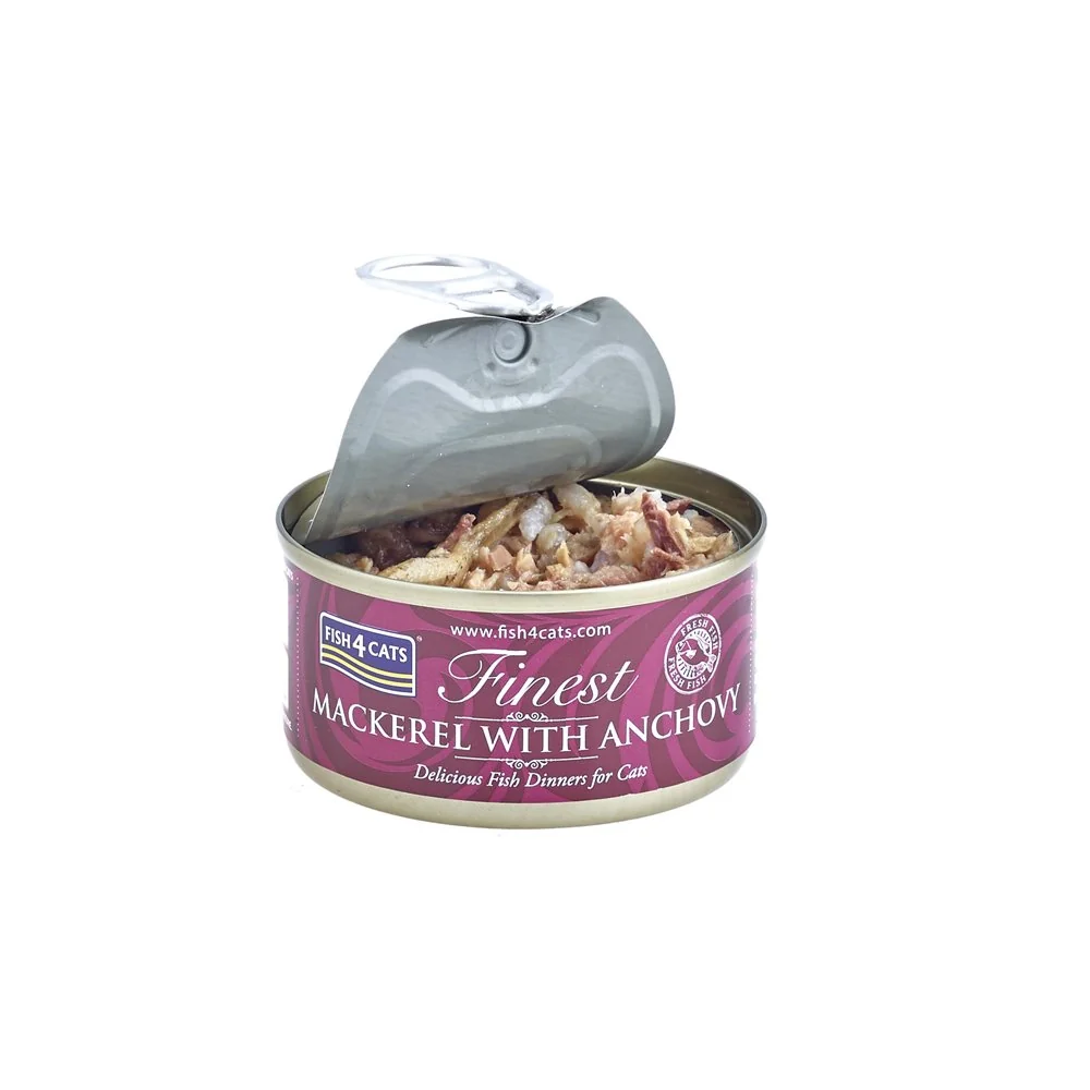 Fish4Cats Konzerva pro kočky Finest makrela s ančovičkami 70 g
