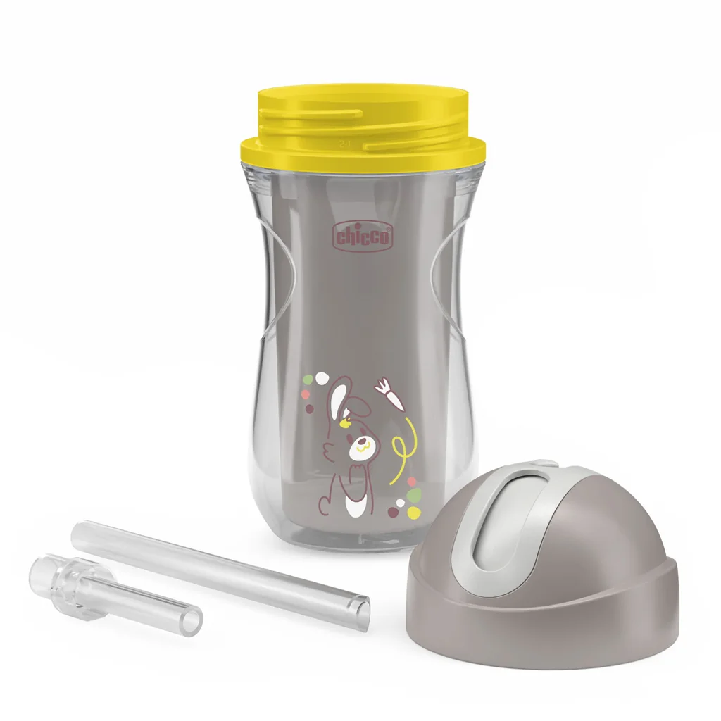 Chicco Hrneček Sport termo se slámkou 14m+ 266 ml grey