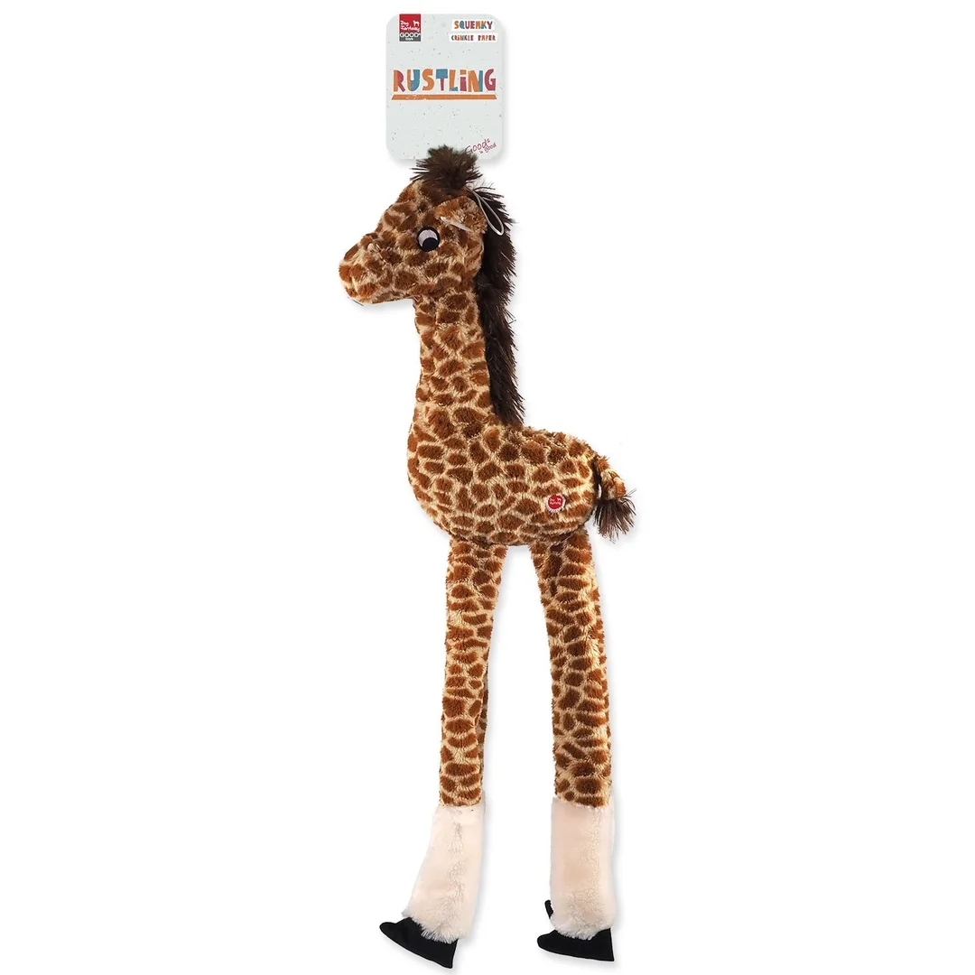 Dog Fantasy Hračka Jumbo žirafa pískací a šustící 87cm