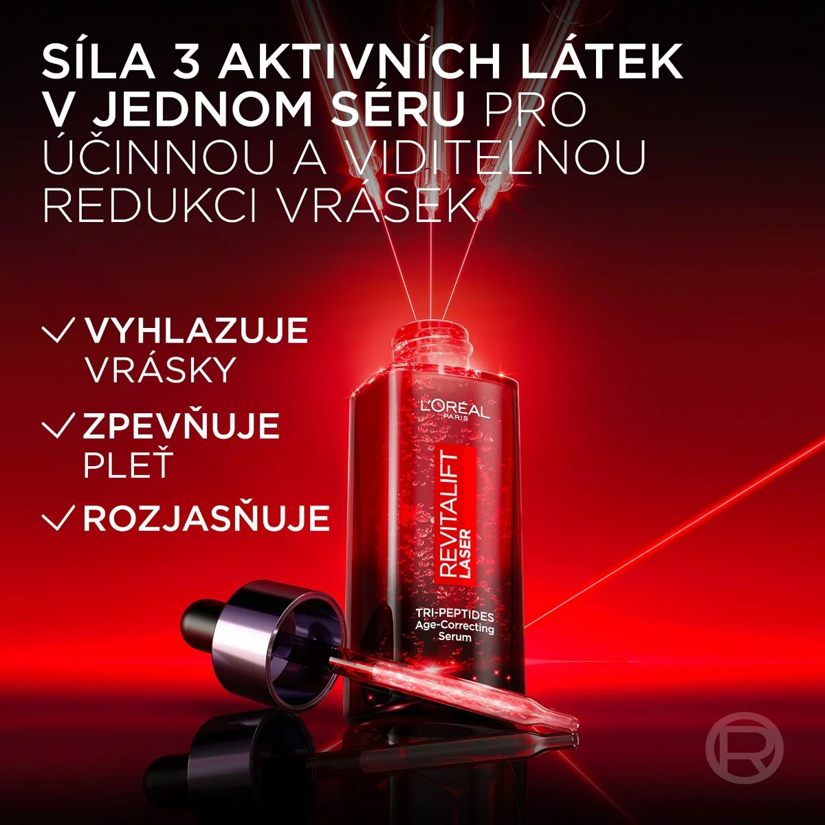 Loréal Paris Revitalift Laser sérum proti vráskám se třemi druhy peptidů 30 ml