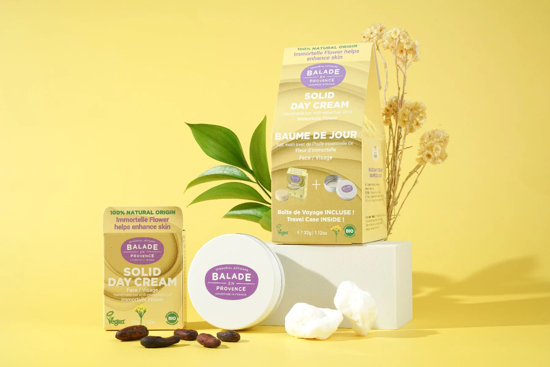 Balade en Provence Tuhý denní krém BIO 32 g + cestovní pouzdro