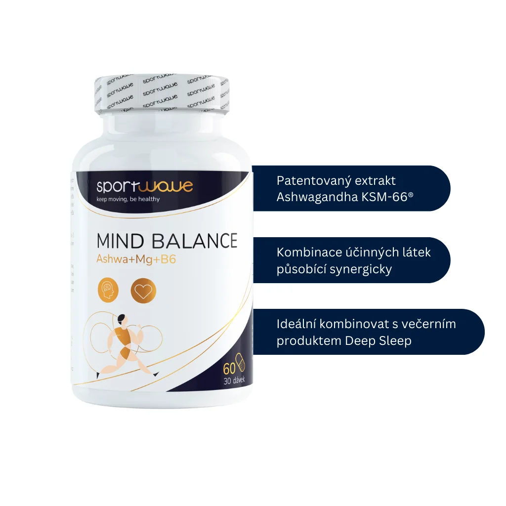 Sport Wave Mind Balance (Ashwagandha KSM-66® + Hořčík + B6)