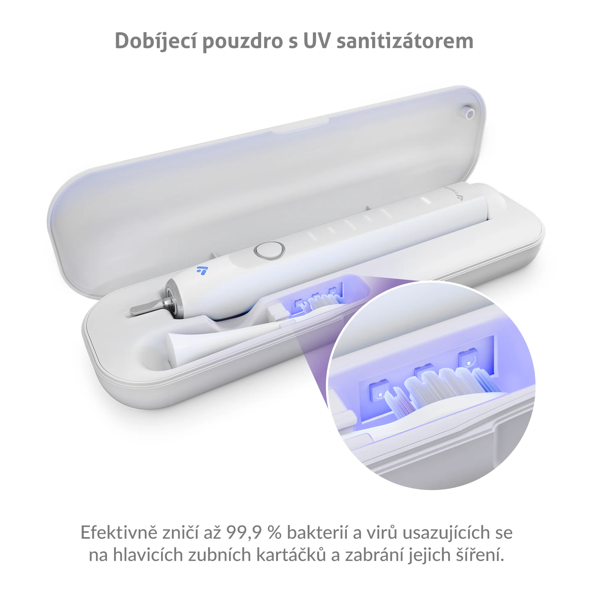 Truelife SonicBrush Clean70 UV sonické kartáčky 2 ks černý+bílý