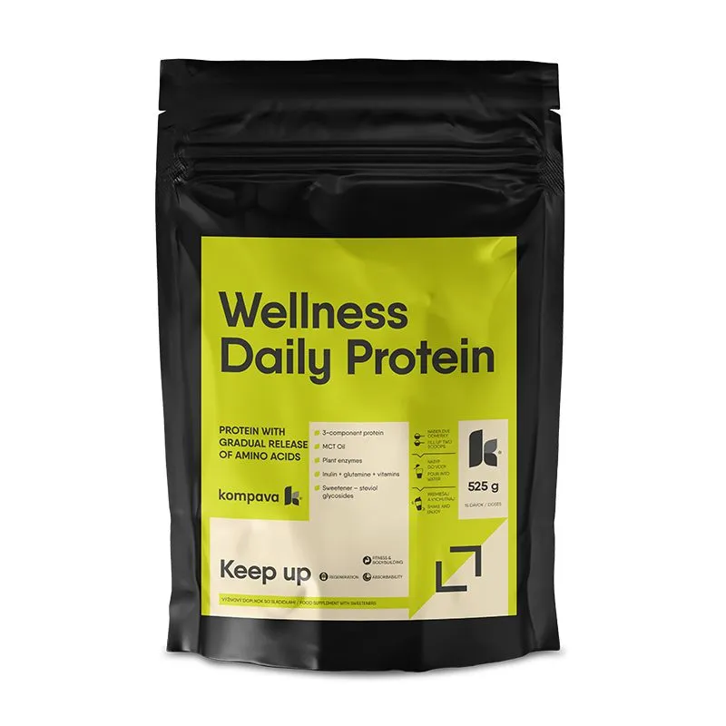 KOMPAVA Wellness Daily Protein jahoda/malina 525 g
