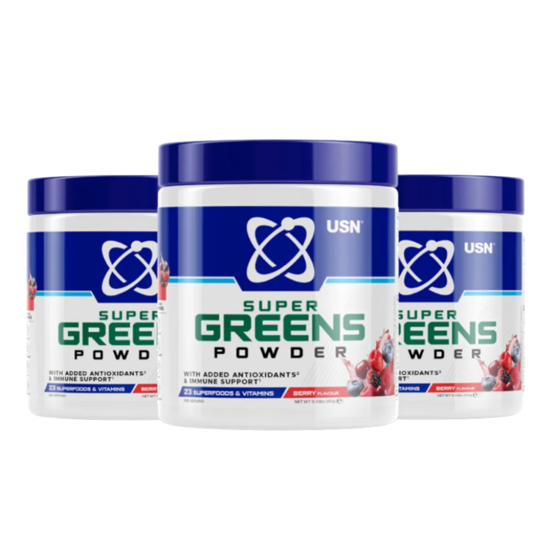 USN Super Greens Powder 150g - směs bobulí