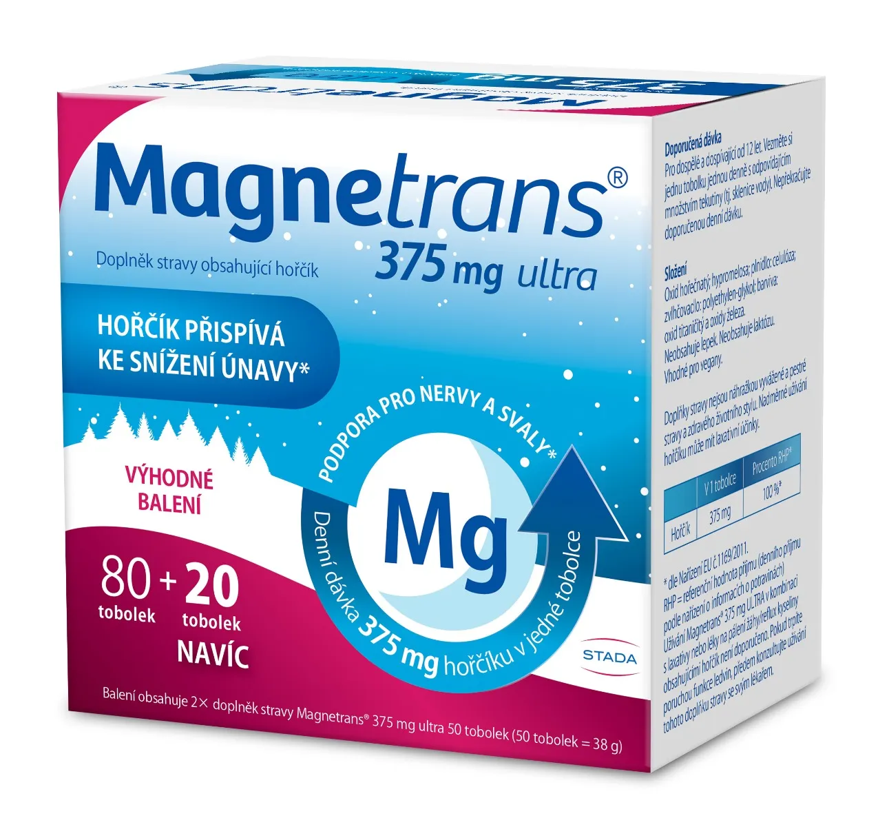 Magnetrans Ultra 375 mg 80+20 tobolek
