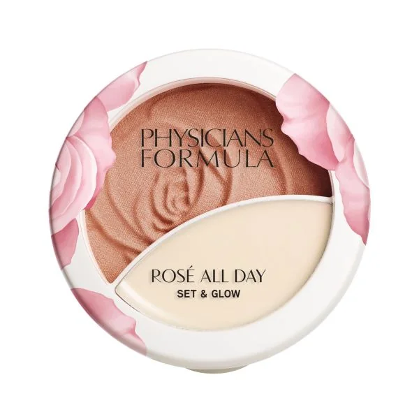 Physicians Formula Rosé All Day Set & Glow Sunlit Glow pudr a balzám 2v1