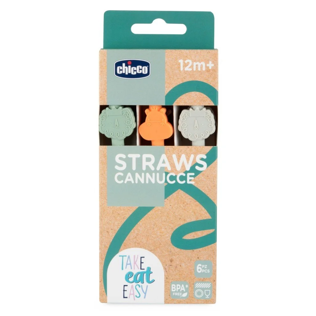 Chicco Brčka silikonové 6 ks, 12m+