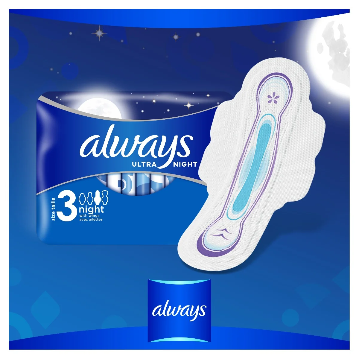 Always Ultra Night Quatro vložky 28 ks