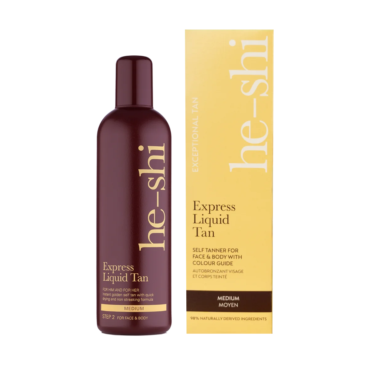 he-shi Express Liquid Tan samoopalovací fluid 150 ml