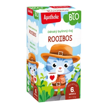 Apotheke BIO Dětský čaj Rooibos pro běžné pití nálevové sáčky 20x1,5 g
