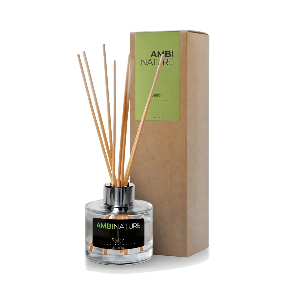 Ambinature Tyčinkový difuzér SAILOR MIKADO 100 ml Černá
