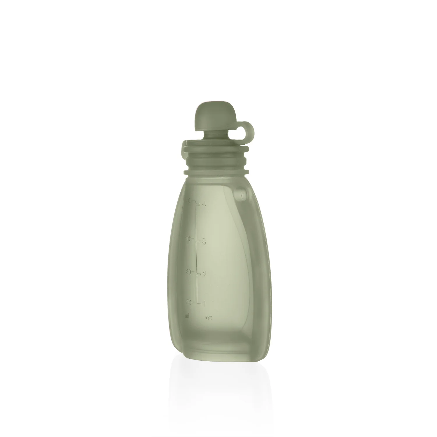 Zopa Silikonová plnitelná kapsička na dětskou stravu, Transparent Green 1