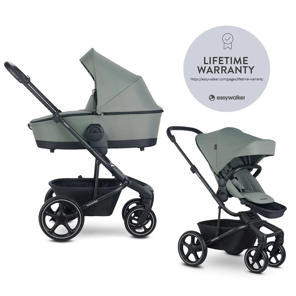 Easywalker Kočárek kombinovaný Harvey⁵ 2v1 Agave Green LITE RWS