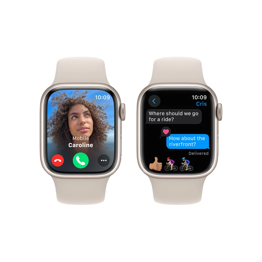 Apple Watch S9 41 mm sport band S/M smart hodinky Starlight