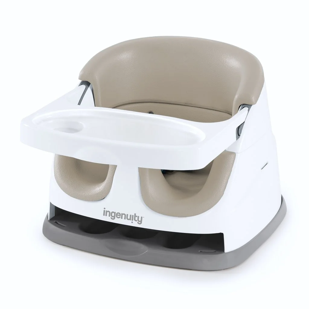 Ingenuity Podsedák na židli 2v1 Baby Base Cashmere 6m+ do 22 kg
