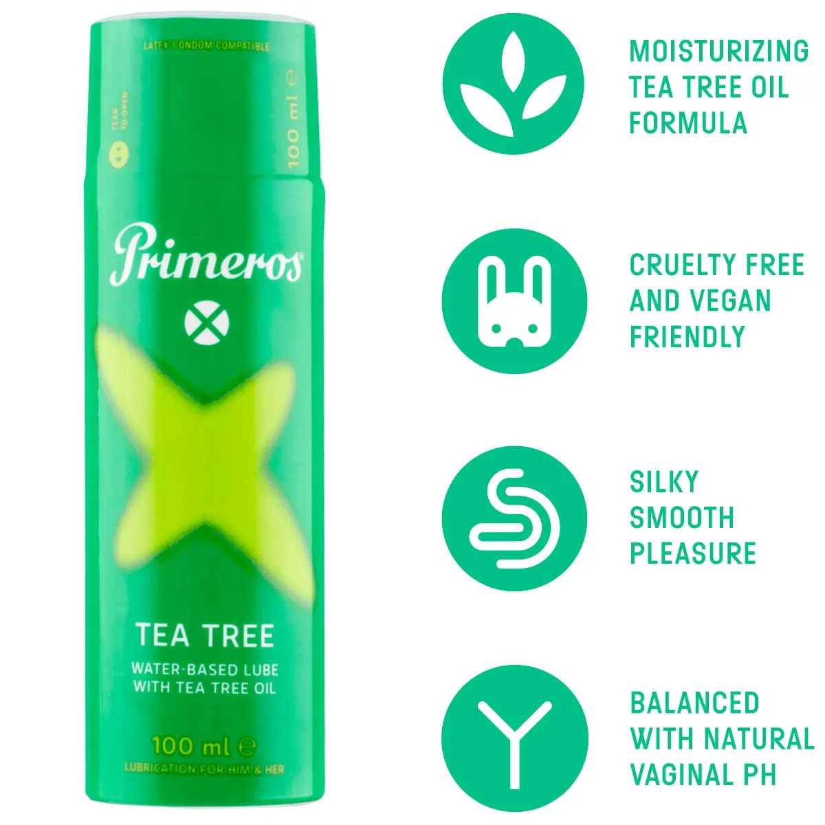 Primeros Tea Tree Lubrikační gel s výtažkem z čajovníku australského 100 ml