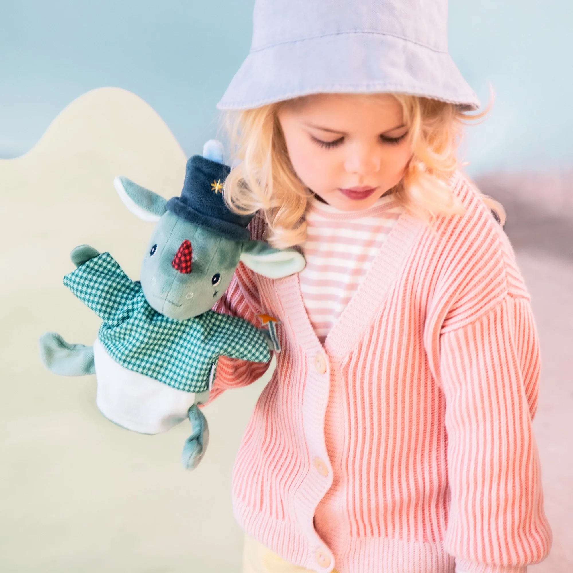 Lilliputiens maňásek na ruku - kouzelník dráček Joe