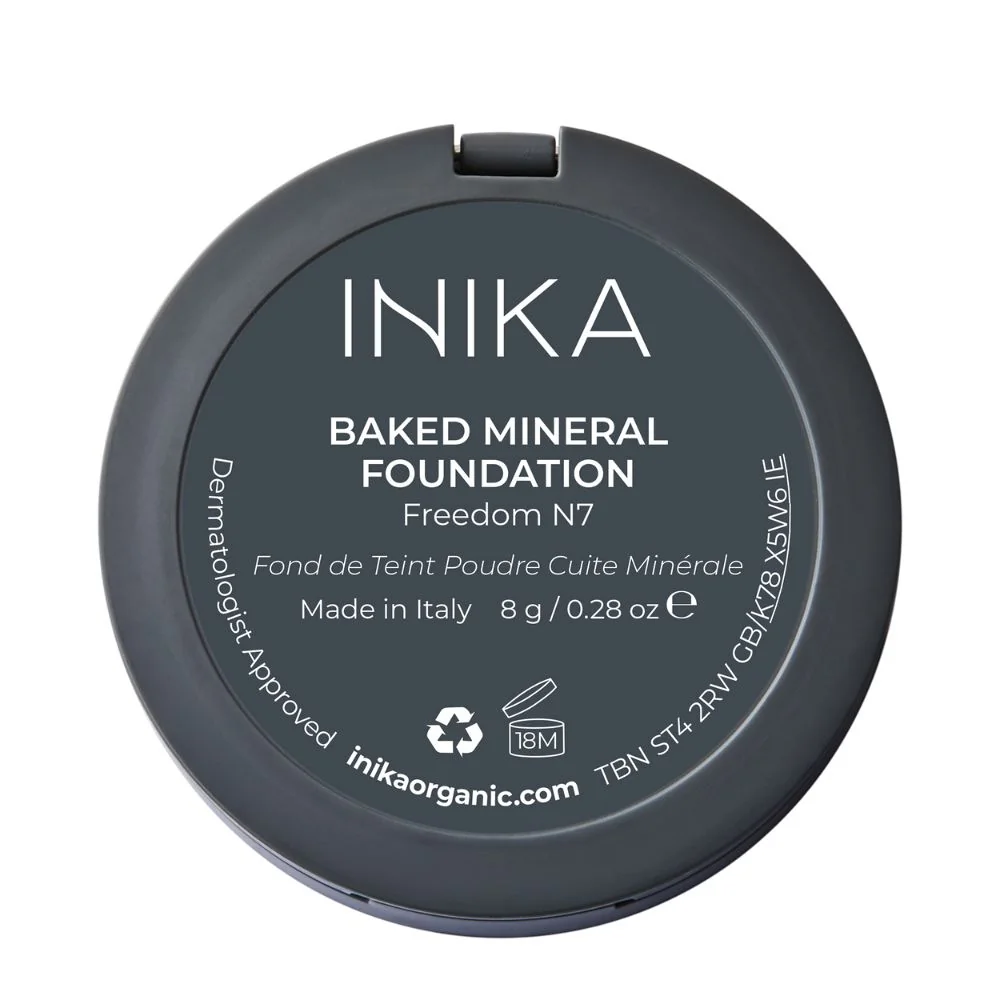 Inika Organic Přírodní zapečený minerální pudrový make-up Freedom 8 g