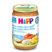 Hipp DĚTSKÉ MENU BIO Těstoviny s mořskou rybou a rajčaty