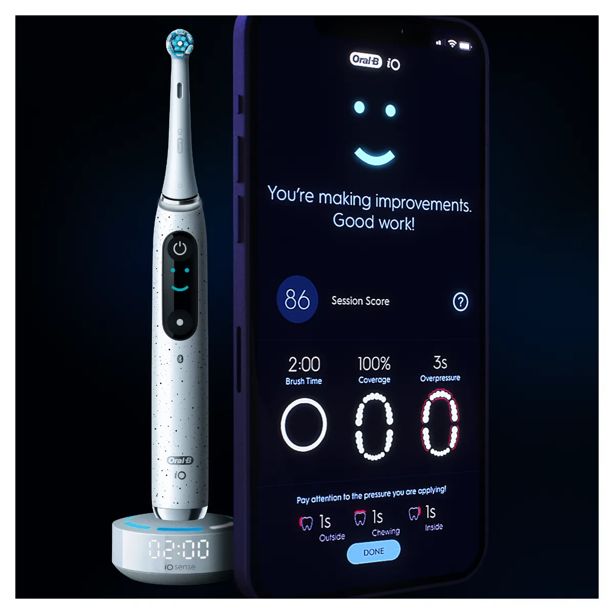 Oral-B iO Series 10 Stardust White elektrický zubní kartáček