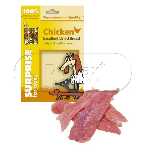 Huhubamboo Excellent - Sušená kuřecí prsa 75g