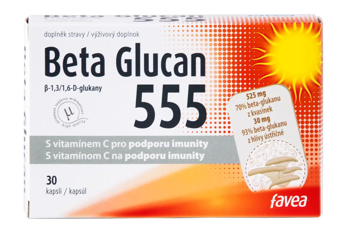 Favea Beta Glucan 555 30 kapslí