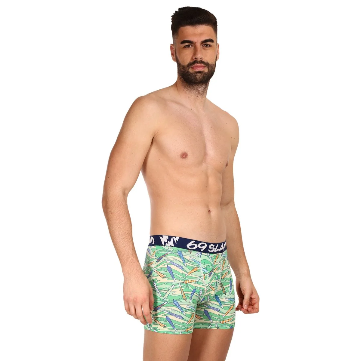 69SLAM Pánské boxerky fit bamboo vegan 420 colton (MPBVGN-BB) M