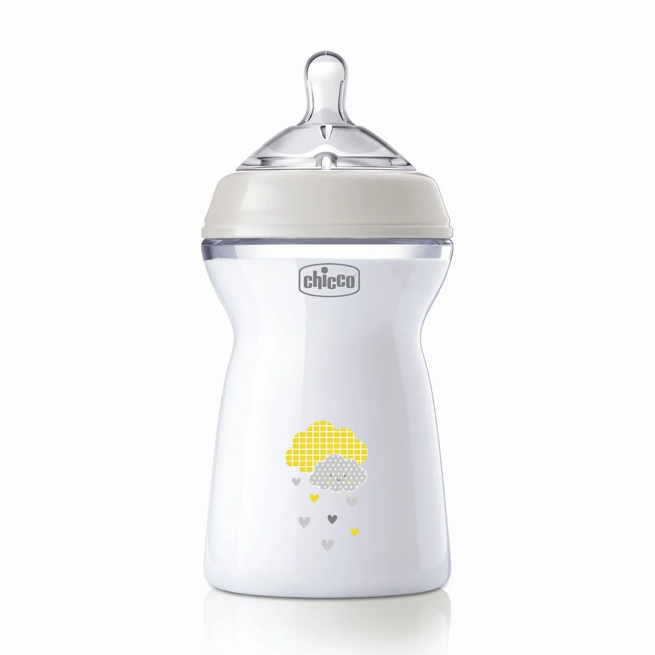 Chicco Láhev kojenecká antikolik Natural Feeling 6m+ 330 ml neutrální