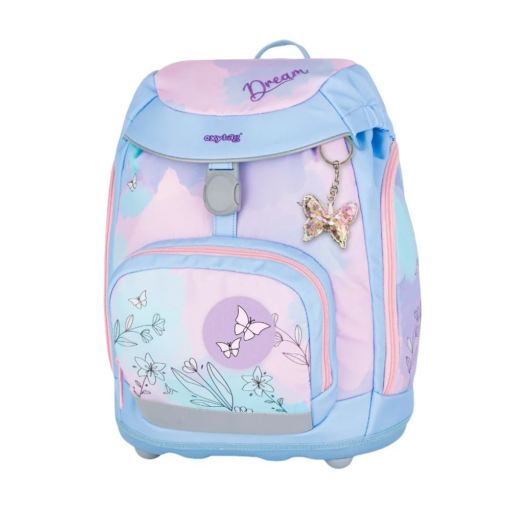 Oxybag OXY SHERPY - školní set Kolibřík 4 ks + placky batoh, penál, sáček