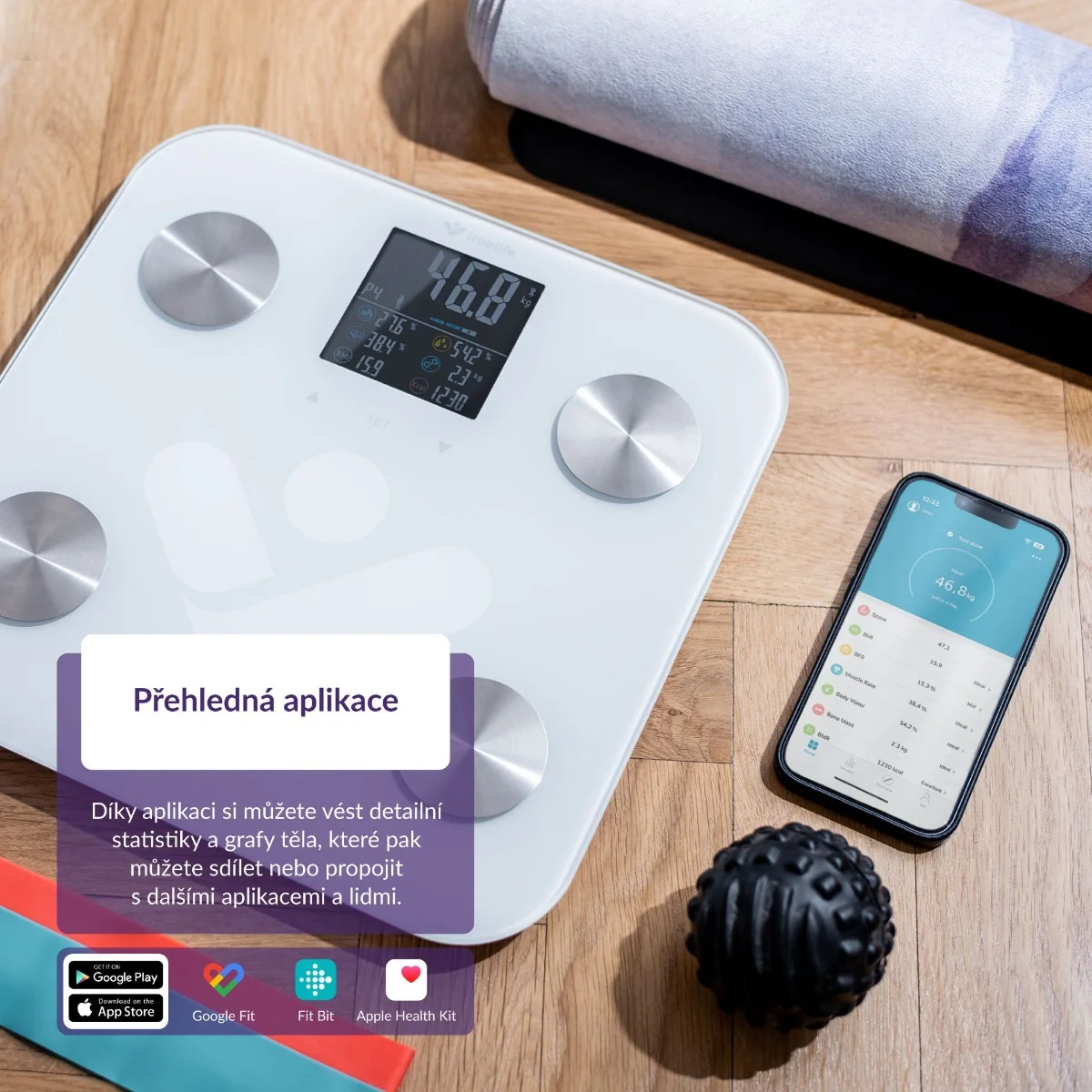 Truelife FitScale W6 BT osobní váha bílá