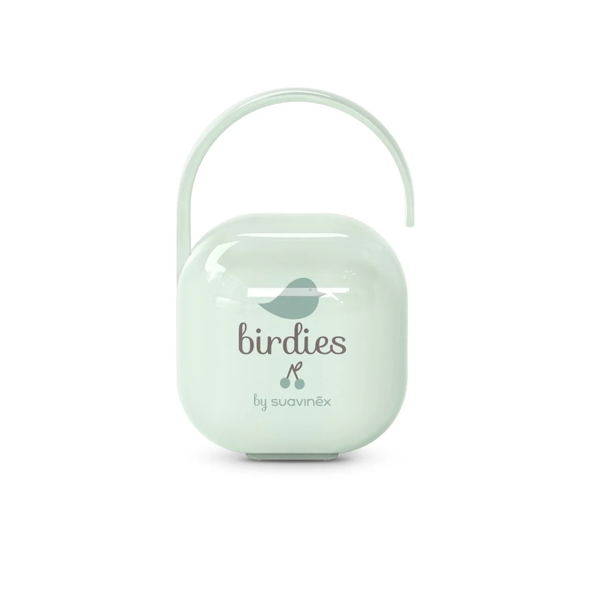 Suavinex Krabička na dudlík BIRDIES 1 ks zelená