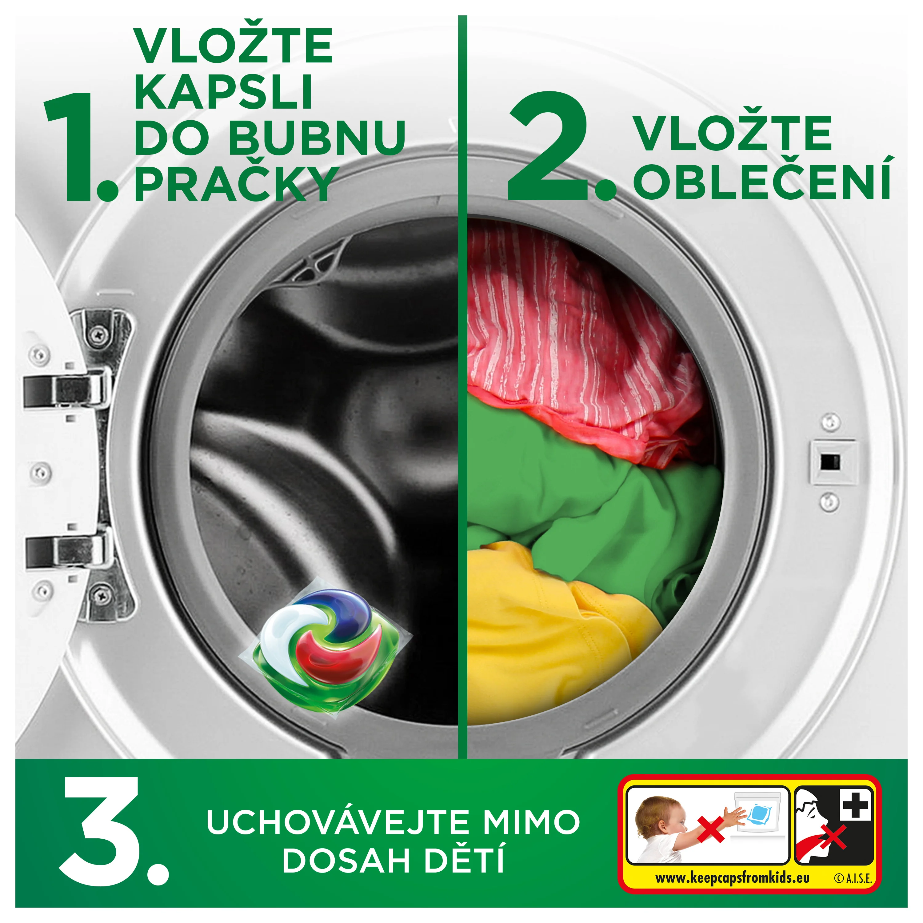 Ariel Extra Clean Allin1 kapsle na praní 60 ks