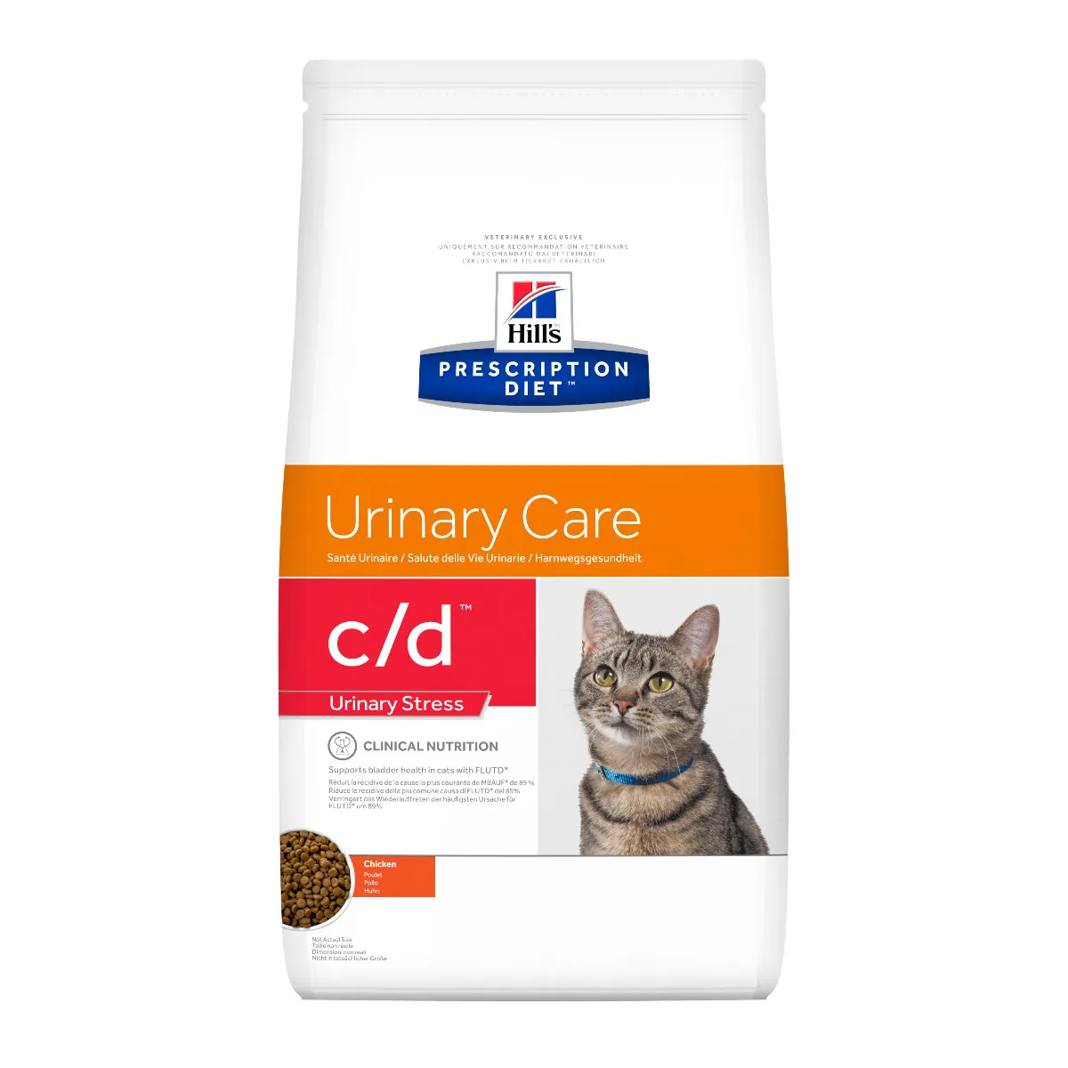 Hill's PD c/d Urinary Stress Krmivo pro kočky s kuřetem 4 kg